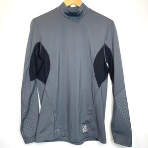 Nike Pro Combat Dri Fit Mock Neck Long Sleeve Compression Training Shirt Men